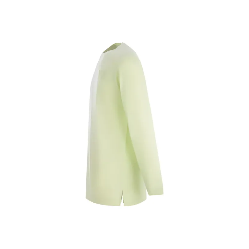Y-3 SS22 Men's Cotton Pullover Long-Sleeve T-Shirt Green-2