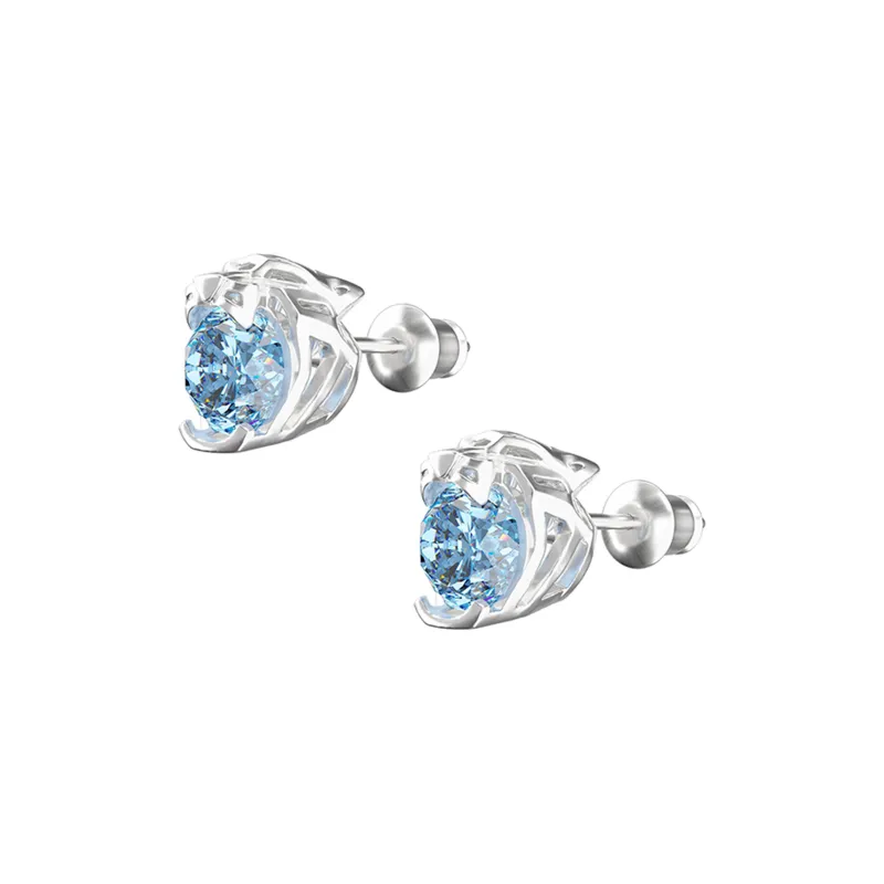 ICEGANG S925 Silver Stud Earrings Unisex-9