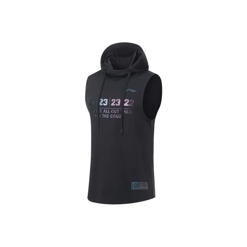 LINING Sports Basketball Collection Tank Tops Men Black-0
