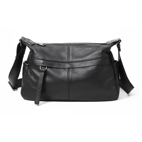 VANDEE Cow Leather Shoulder Bag Women's Black