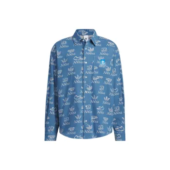 Adidas Originals CITY SKATE Shirt Men's Light Denim Blue/White