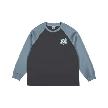 Snowday Sweatshirt Unisex Navy Blue With Gray Blue