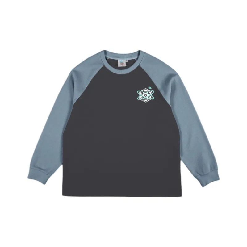 Snowday Sweatshirt Unisex Navy Blue With Gray Blue-0