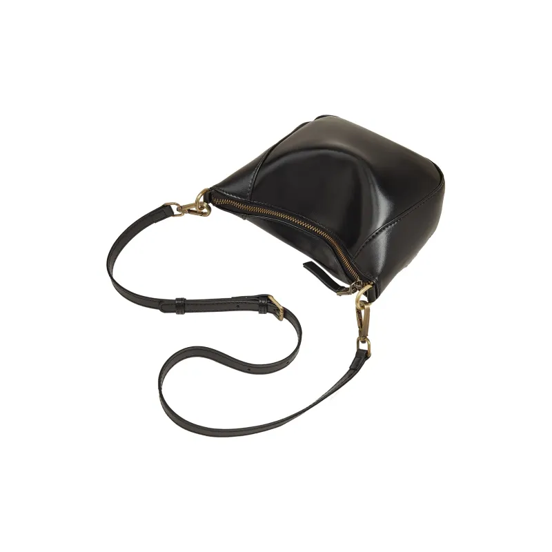 Old Man's Head Top Grain Cow Leather Crossbody Bag Regular Women's Black/White/Lemon/Khaki-5