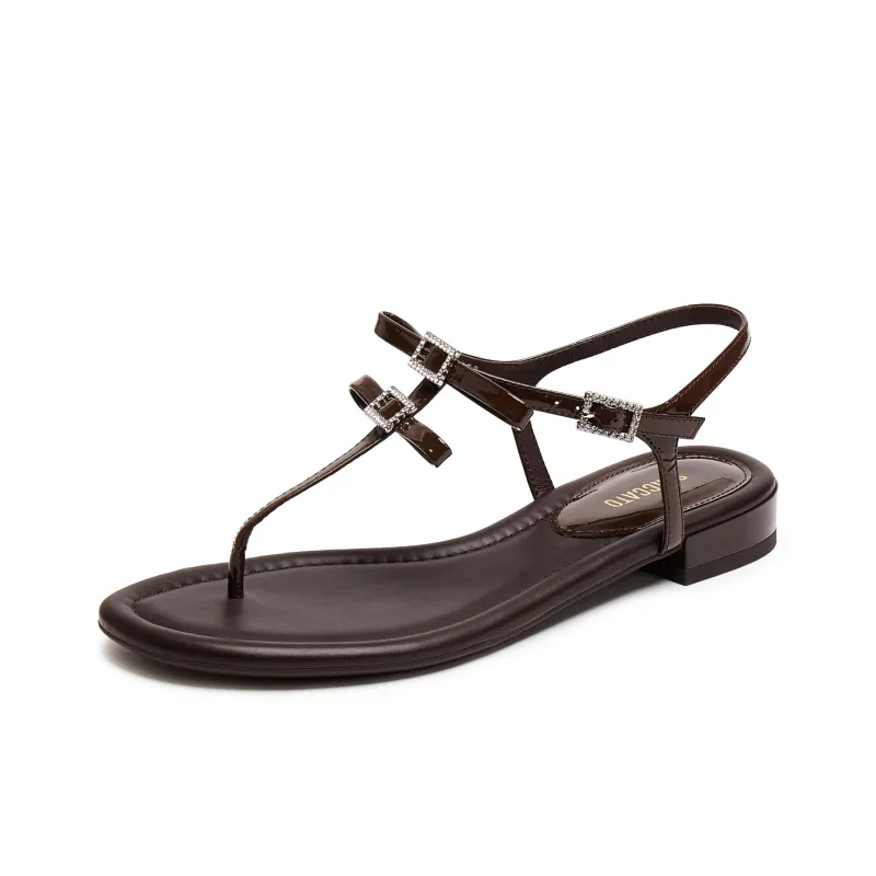 Staccato One Strap Sandals Women's Caramel Coffee-1