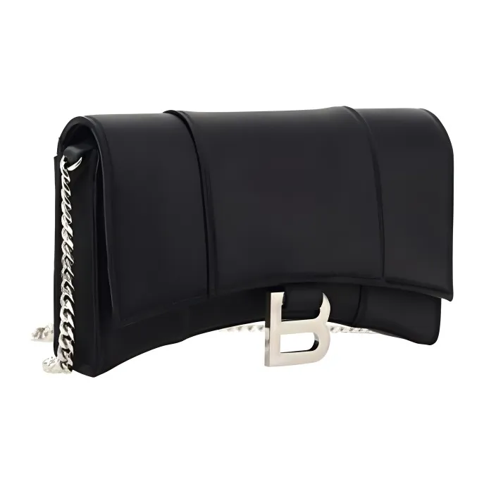 Balenciaga Calfskin Wallet Women's Black-1