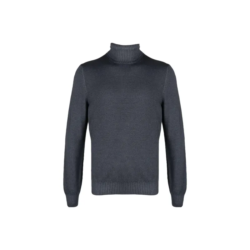 BARBA Roll neck Virgin wool Jumper-0
