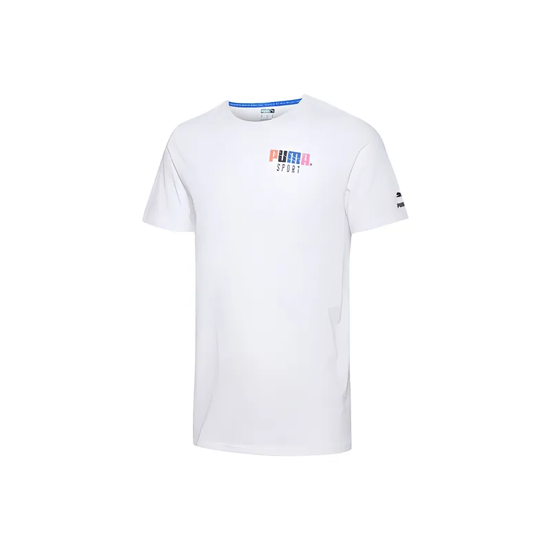 PUMA Multi Color T Shirt Men's White-0