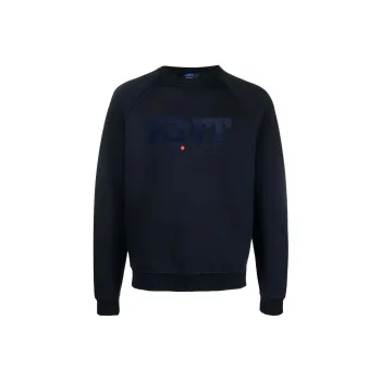 KITON Logo flocked Sweatshirt