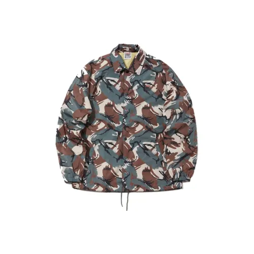 Vision Street Wear Jackets Unisex Green Camouflage