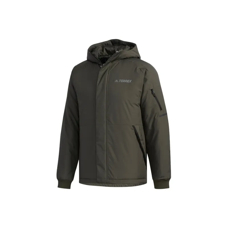 Adidas Jackets Men Dark Earthy Brown Color-0