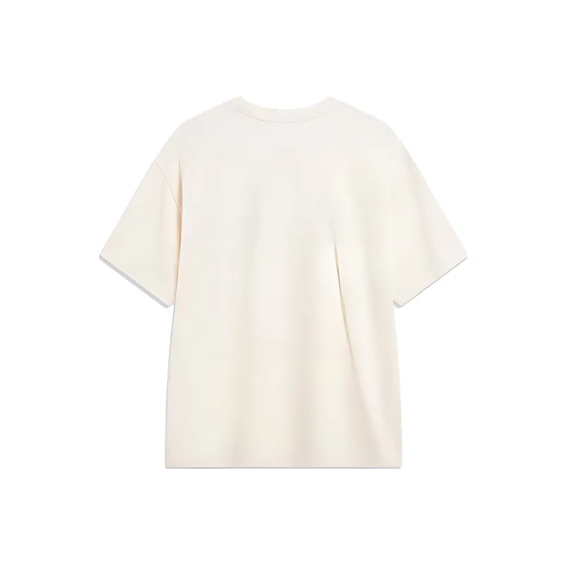 LiNing Sports Life Collection T Shirt Unisex Ecru-1