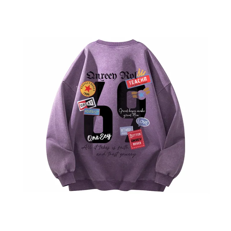 Qnxeey Sweatshirts Unisex-7
