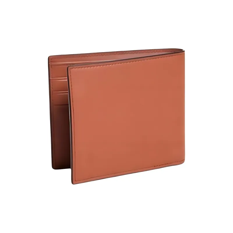 MCM Calfskin Wallet Small Size Men's Coconut Shell Brown-1