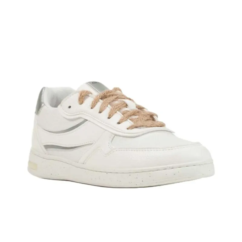 GEOX Jaysen Abrasion Resistant Low Top Skateboard Shoes Women's White-1