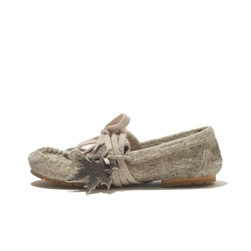 Meruomai Low Top Casual Shoes Women's Ecru-4