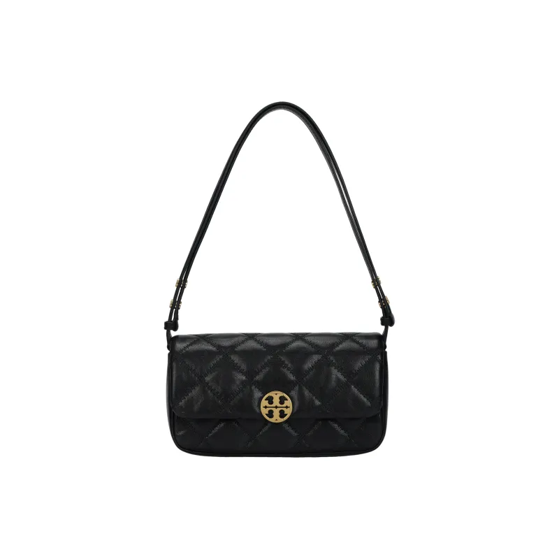 TORY BURCH Sheepskin Shoulder Bag Women's Black-0