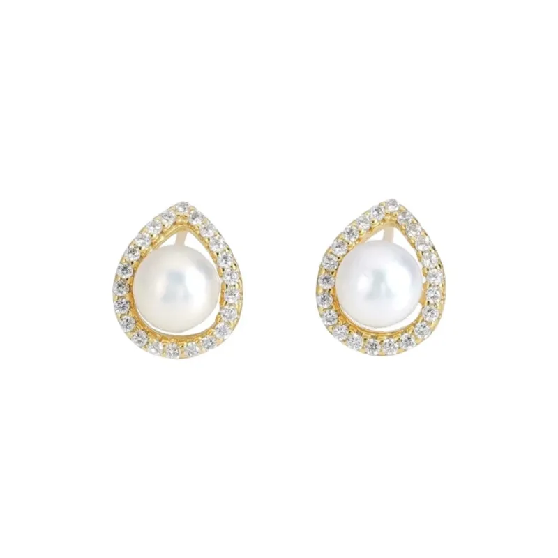 Beth Jewelry Pearl Stud Earrings Women's-0