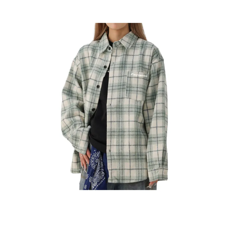 FAKE VINTAGE Shirts Unisex Cyan-0