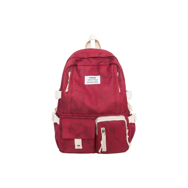 XIANGSU Nylon Backpack Unisex Blue/Red/Black/White-6