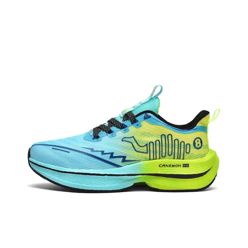 Pilot the camel Running Shoes Unisex Low Top Sunrise/Electric Blue/Spring Green/Flint Stones/Nightfall/Obsidian-4
