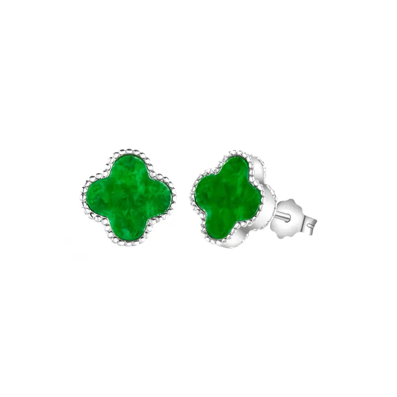 Noritake Glutinous Jade Jadeite Stud Earrings Women's-0