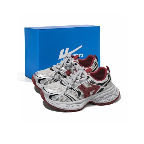 Warrior Low Top Chunky sneakers Year Women's Gray Red