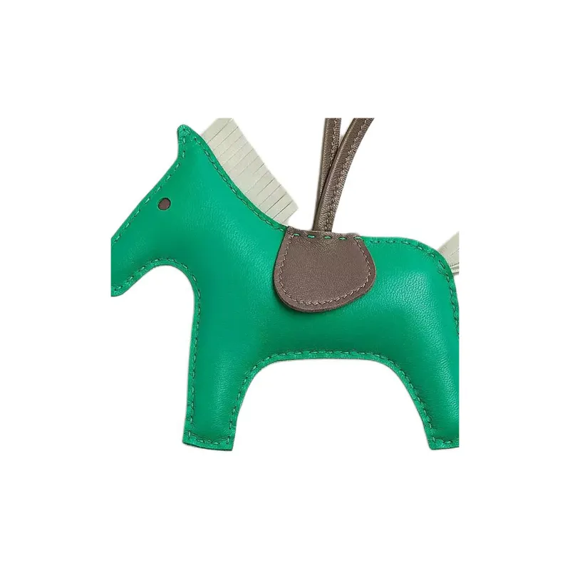 HERMES Rodeo Milo Lambskin Bag Accessory Unisex Mint & Green Soda & Tote-1