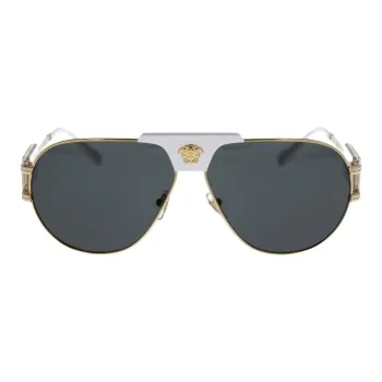 FANSIZHE Metal Aviator Sunglasses Unisex Gold