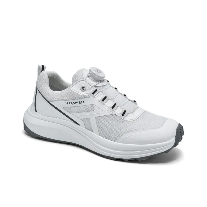 JEEP SPIRIT Cushioning, Lightweight, Breathable, Slip Resistant Running Shoes Men's White-2