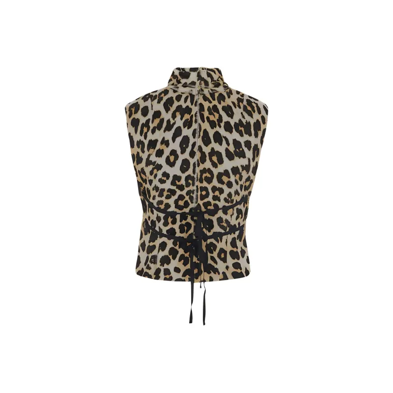 DRIES VAN NOTEN Leopard Printed Sleeveless Top-1