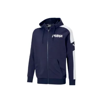 PUMA Jackets Men Tweed Blue