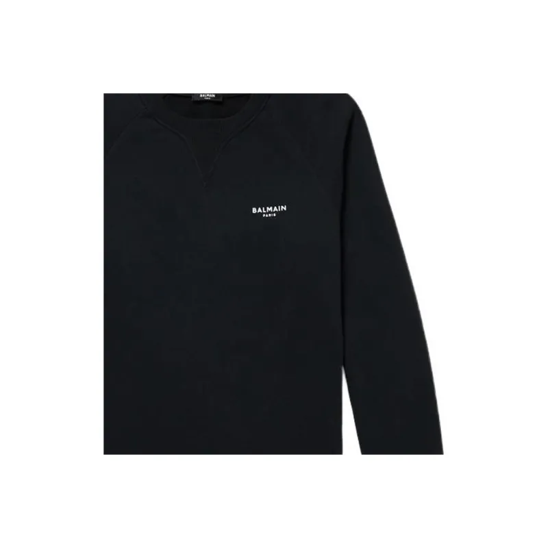 BALMAIN Flocked logo Sweatshirt-4