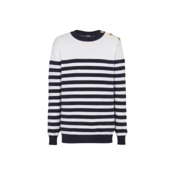 BALMAIN Striped Jumper