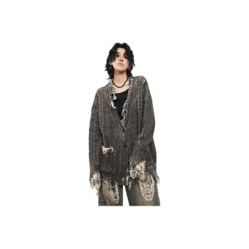 0-CROWORLD Sweaters Unisex Gray
