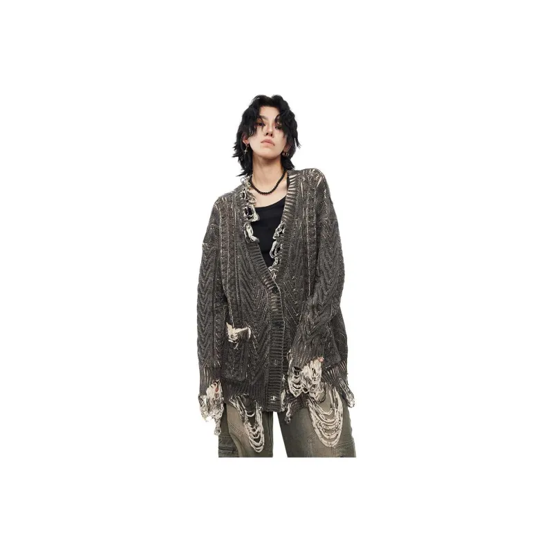 0-CROWORLD Sweaters Unisex Gray-0