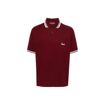 GUCCI SS24 Polo Shirt Men's Burgundy