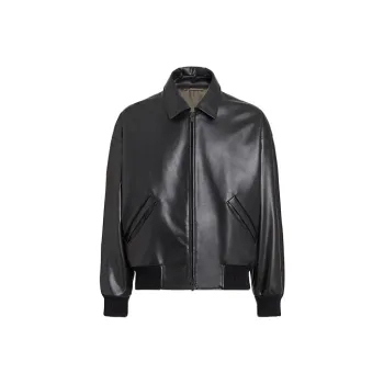 Fear Of God X Ermenegildo Zegna Nappa Leather Bomber Jacket