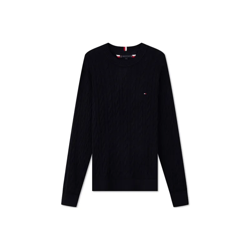 Tommy Hilfiger Cable-knit Crew-neck Sweater-0