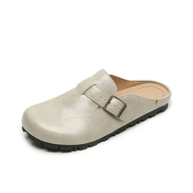 City Camel Rubber Sole Quiet Closed Toe Slippers Women's-6