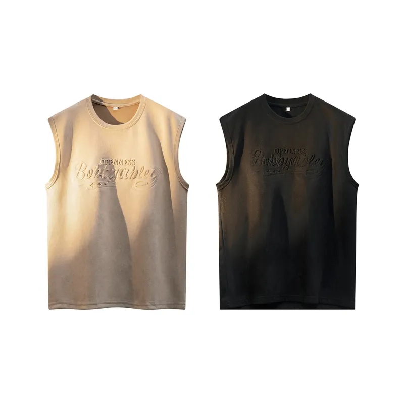 BOBBY ABLEY Loose Fit Casual Crew Neck Moisture Wicking Heavyweight Sleeveless Tank Top Unisex-12