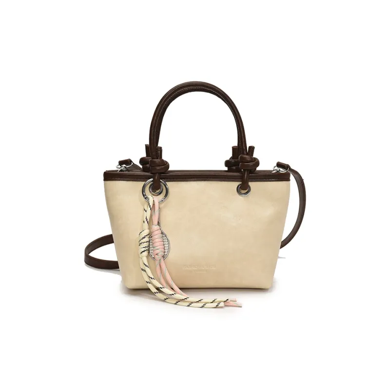 Yalu PU One Shoulder Handbag Regular Women's Pink/Black/Ecru/Light Green-13