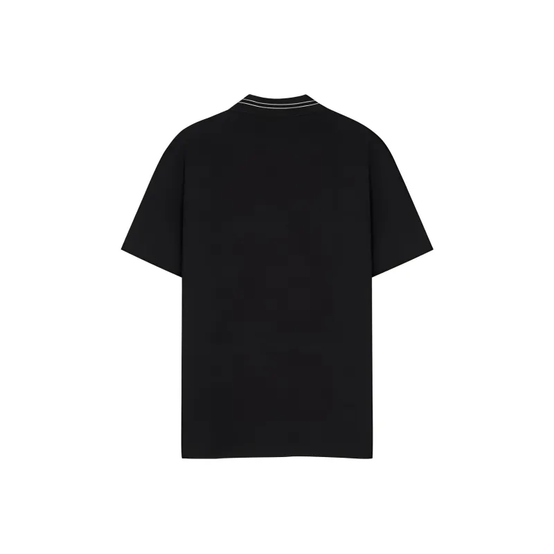 VERSACE Medusa-Embroidered Short-Sleeved Polo Shirt-1