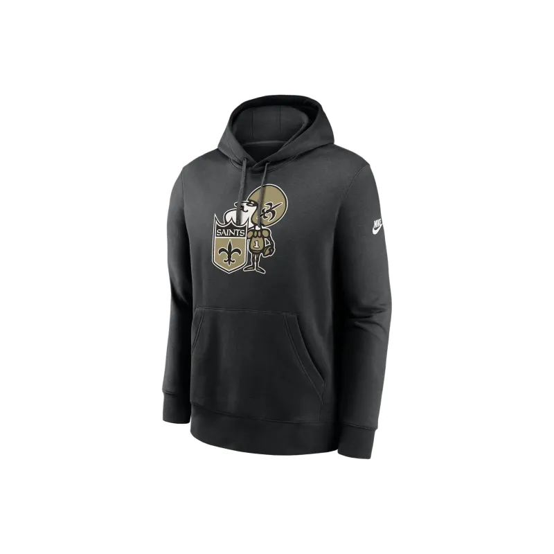 Nike New Orleans Saints Rewind Club Logo Men's Nike Nfl Pullover Hoodie-0