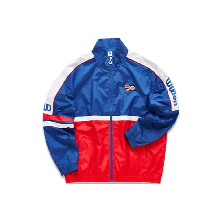 Wilson X FILA Jackets Men Santorini Blue-0