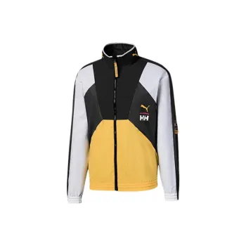 PUMA Jackets Unisex Black White Yellow Multicolor