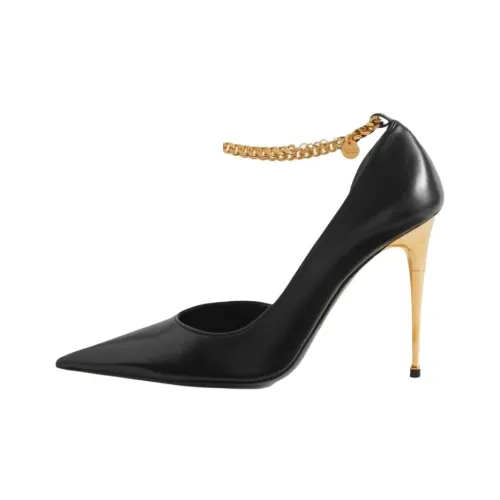 TF Flared Heel High Heels Women's Black