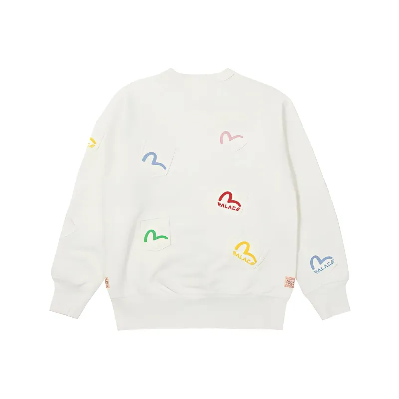 PALACE X Evisu Multi Pocket Crew-1