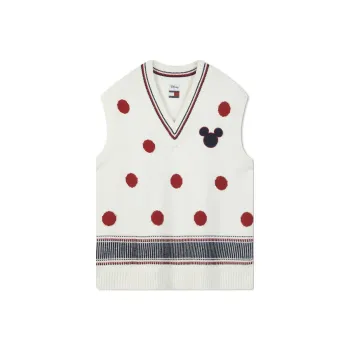 Disney X Tommy Hilfiger Tommy Hilfiger X DISNEY Co branded Series Sweaters Unisex White Print