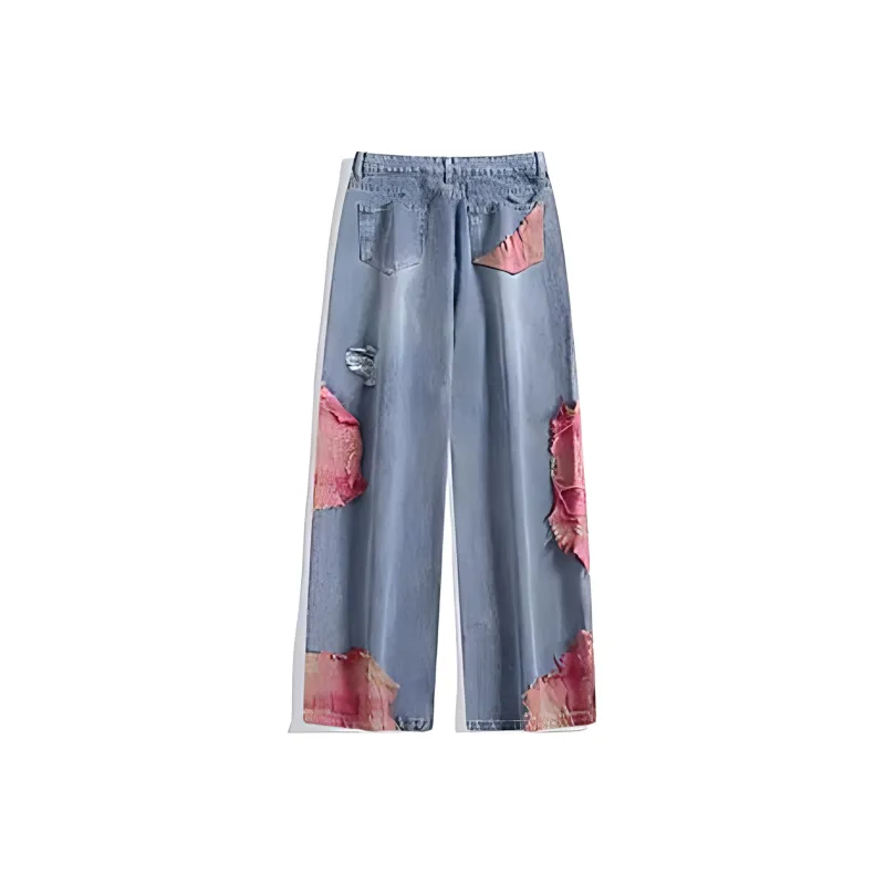 TESTUNG Fashion Essentials Jeans Unisex Blue Glamor-2